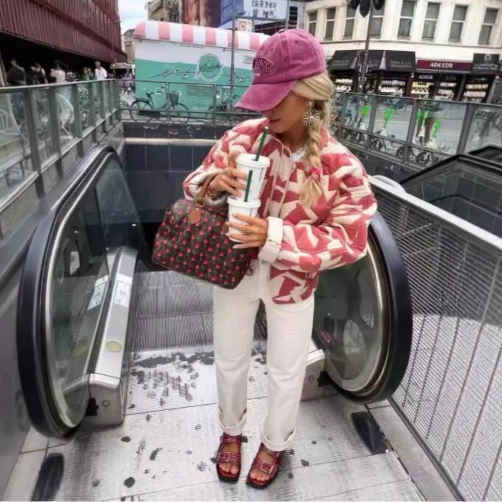 Pacino Patchwork Cropped Bomber Jacket NWT - image 2